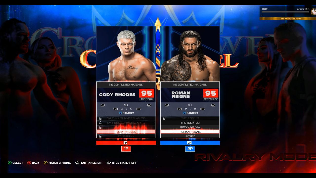 WWE 2k26 superstar selection