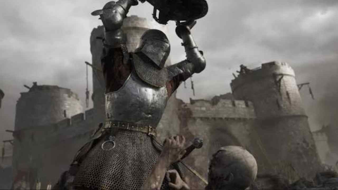Blight: Survival Man killing a Zombie with a Shield