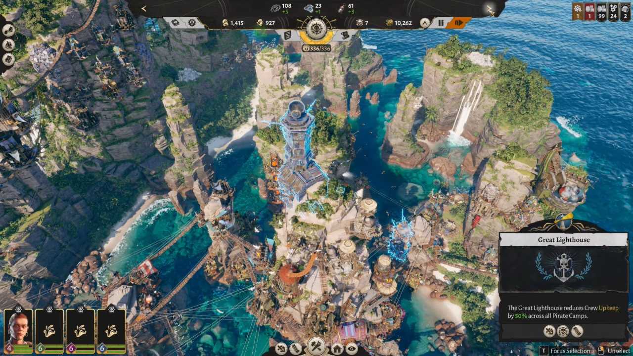 Corsair Cove player selects Great Lighthouse