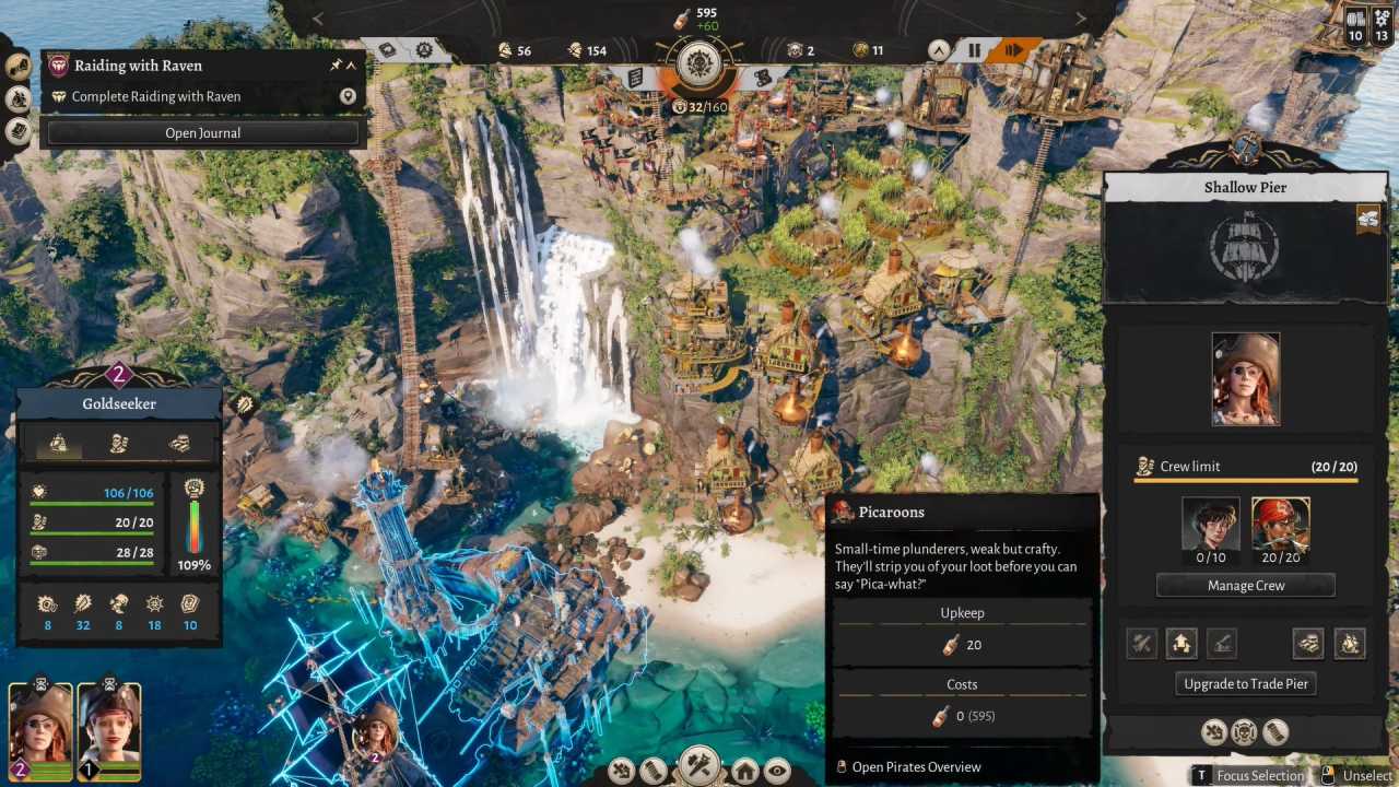 Corsair Cove player manages ship crew