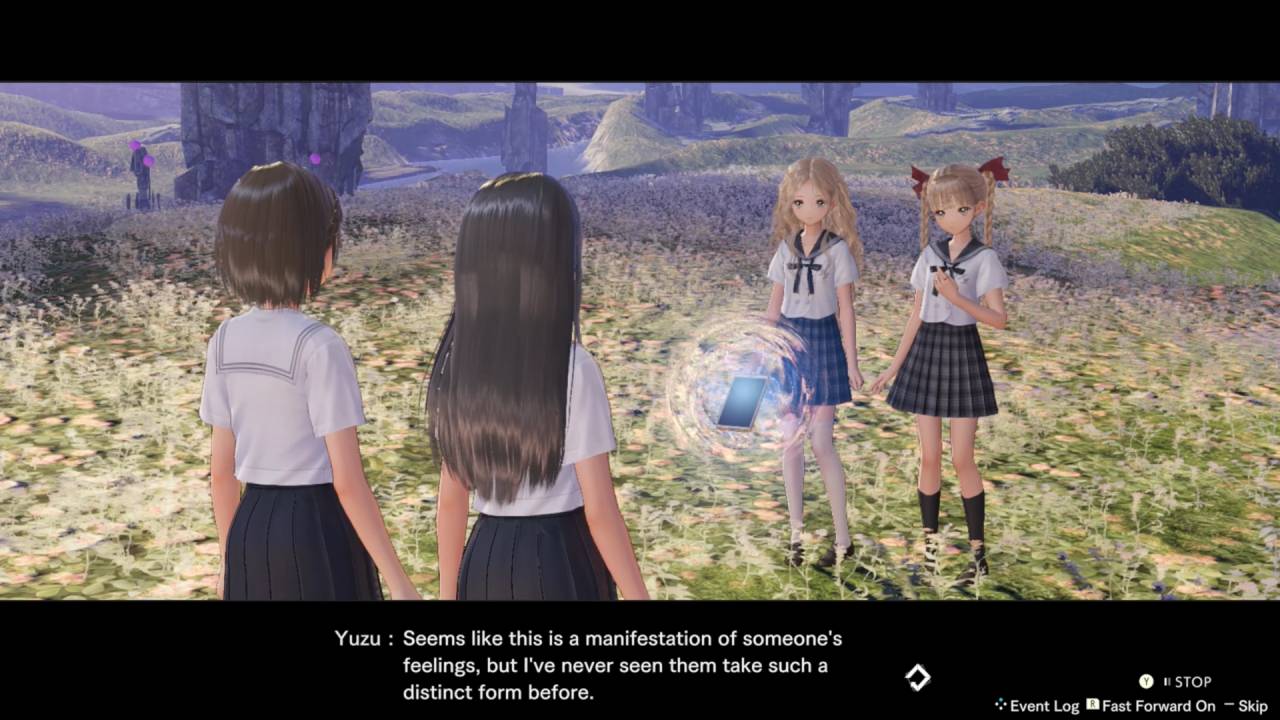 Blue Reflection Quartet All Female Characters in School Uniform