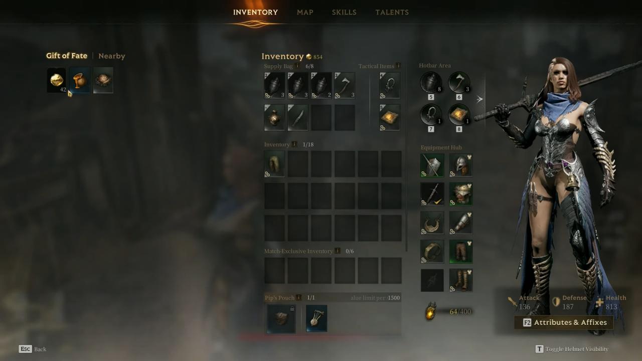 Mistfall Hunter Inventory Management