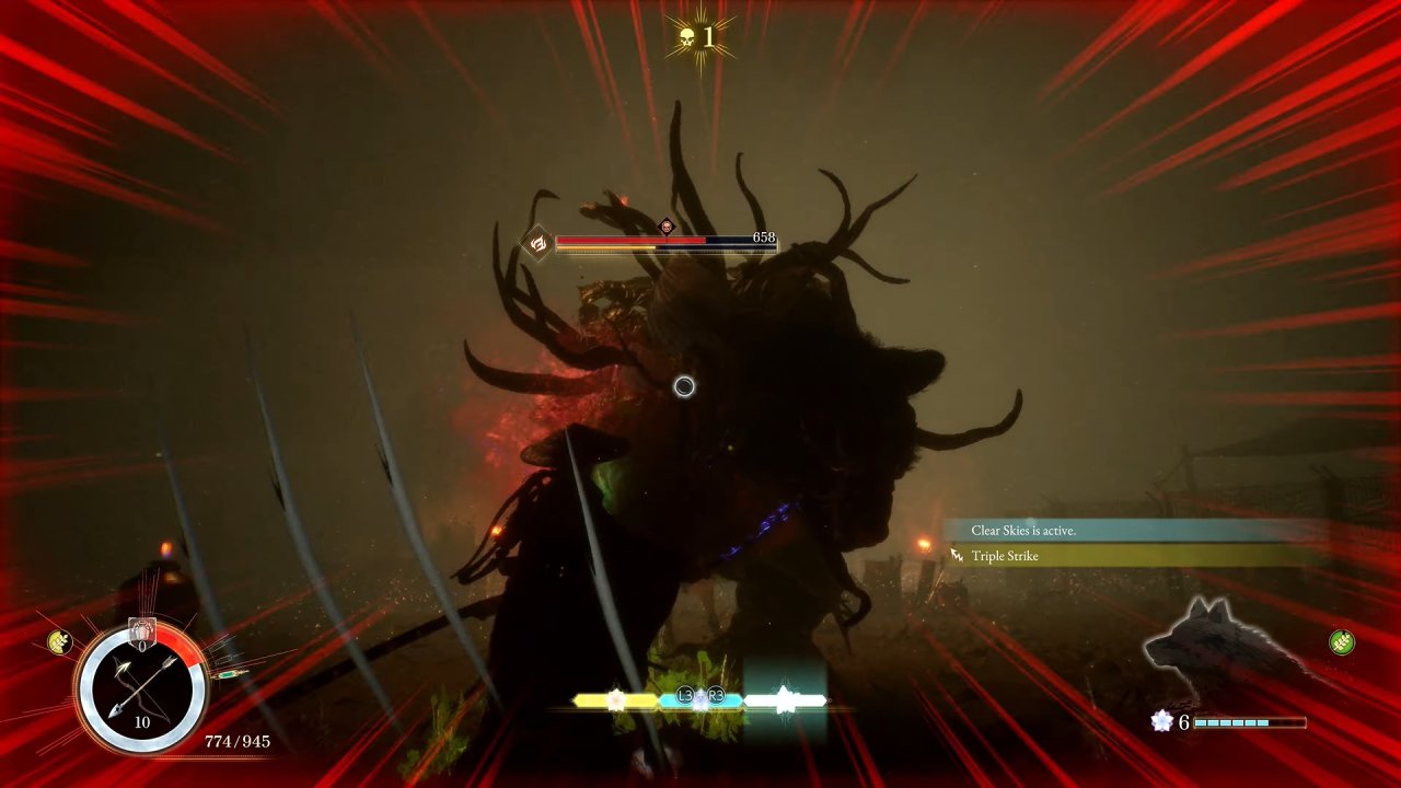 Beast of Reincarnation boss battle against the Rangifer Nushi