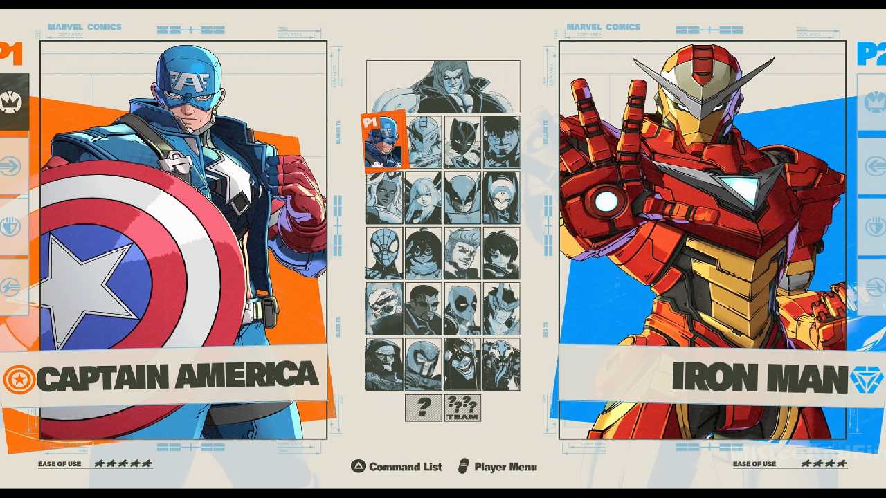 Marvel tokon fighting souls character selection