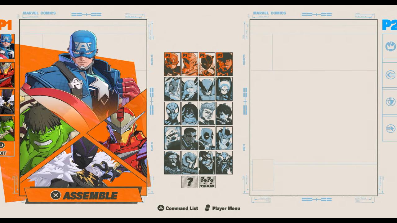 Marvel tokon fighting souls captain america team
