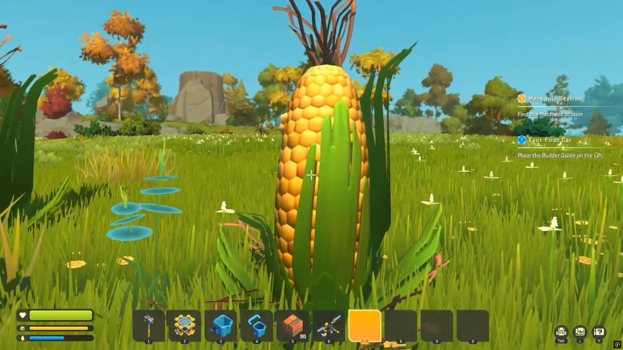 Scrap Mechanic Guide Go Right From Starting Place to Get Corn