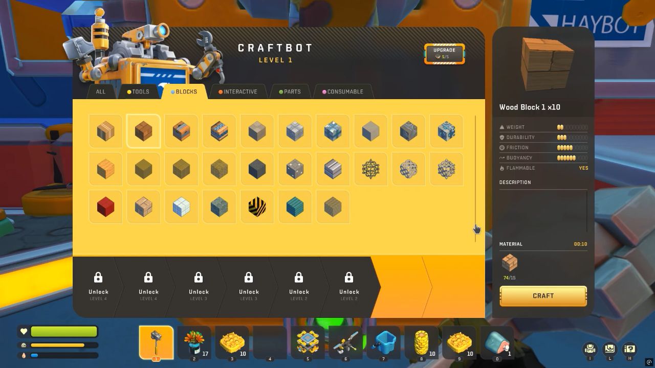 Scrap Mechanic Guide Cut Any Trees and Craft to Get Wood Block 1