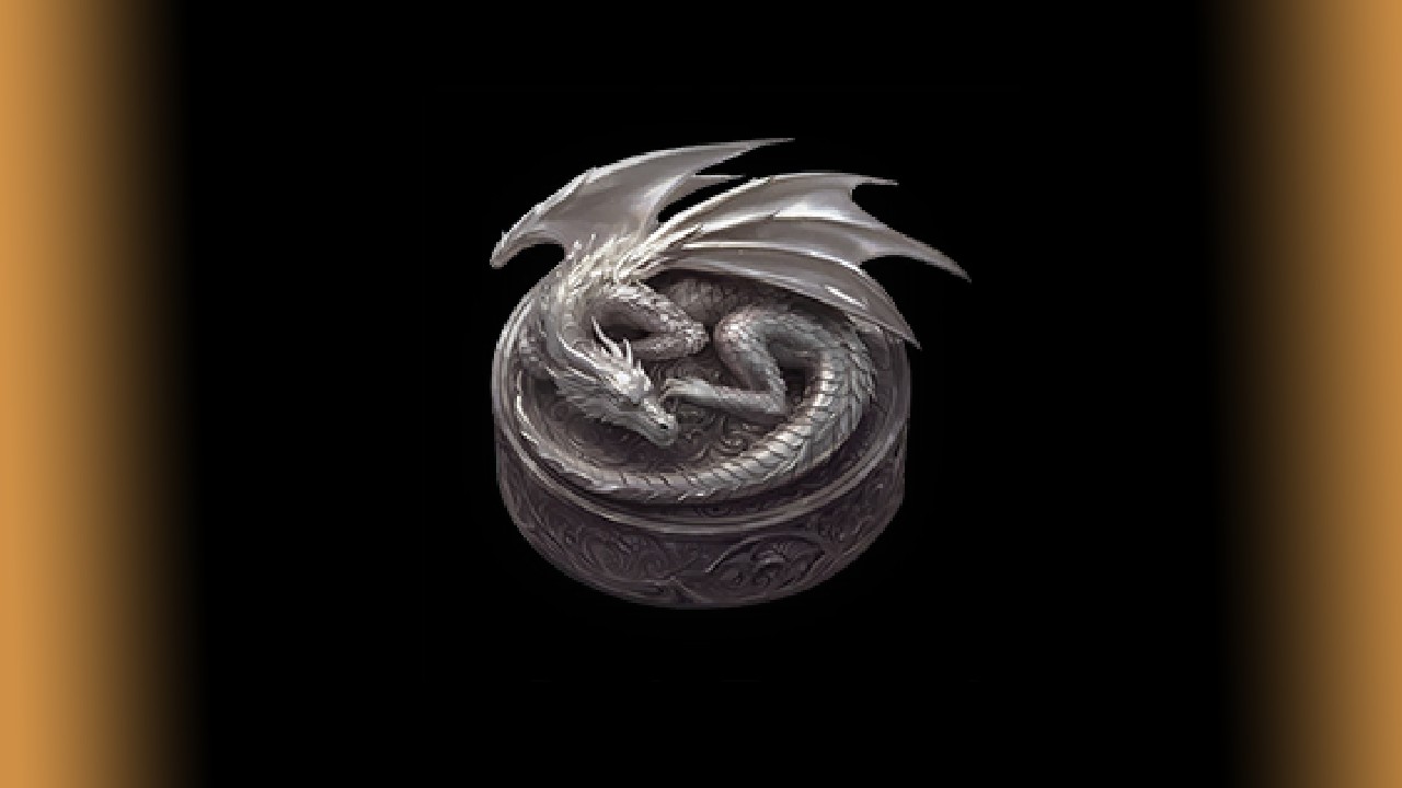 Slumbering Dragon Statue in Mistfall Hunter