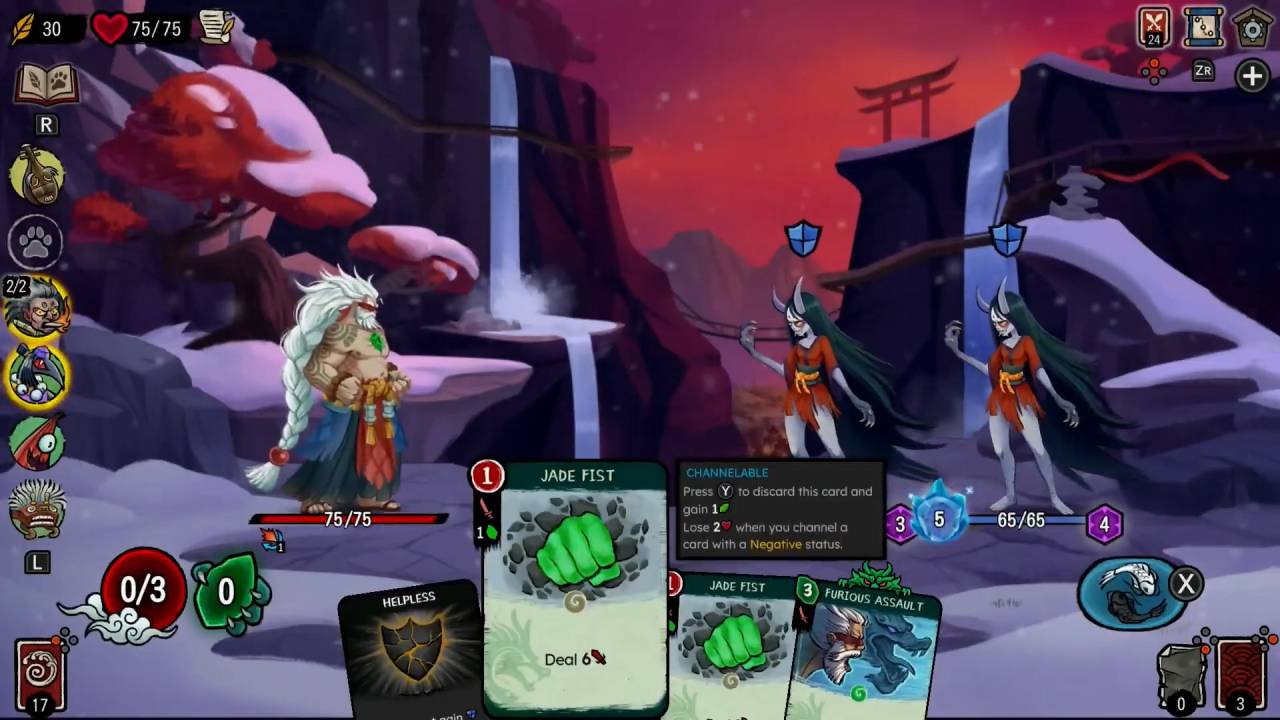Talespinner hero punching a Dorotabo enemy