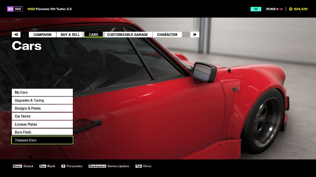 Forza horizon 6 treasure car window
