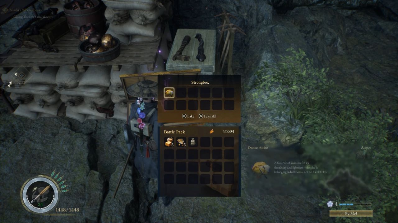 Beast of Reincarnation Guide Strongbox Positioned Between Two Stairways
