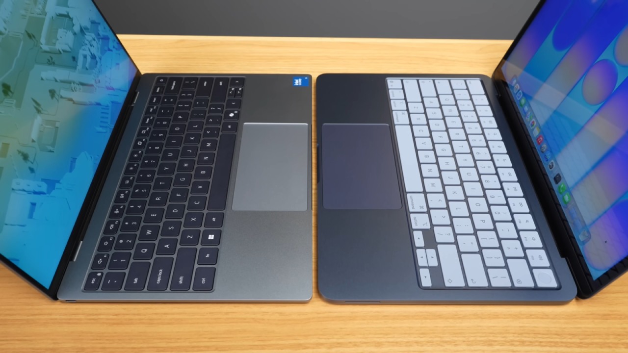 Dell XPS 13 and MacBook Neo Side by Side