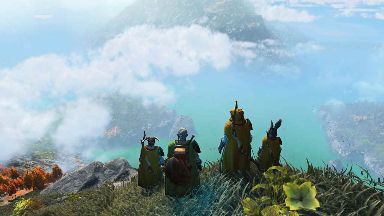 Light No Fire People Standing on Mountain 