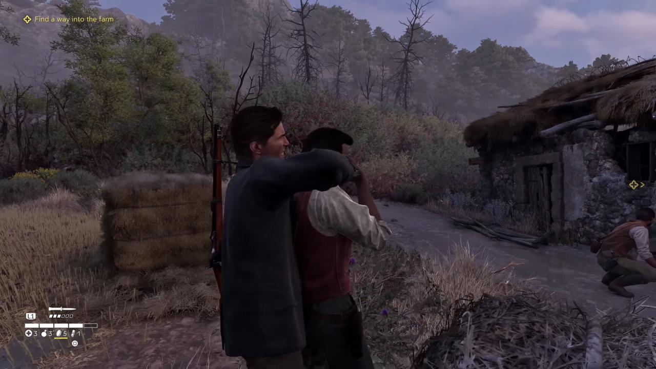 Mafia: The Old Country - Man of Honor Enzo performing a stealth takedown