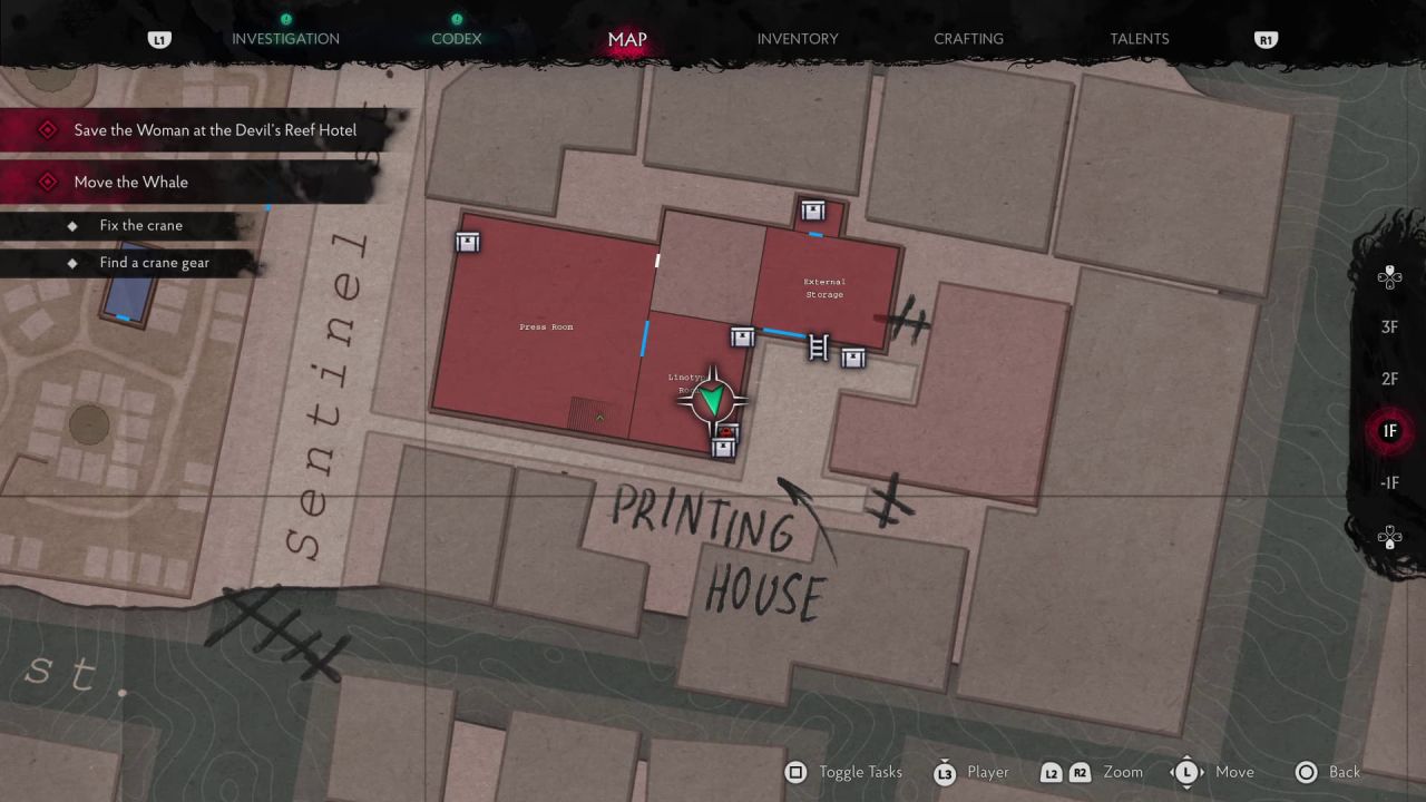 The sinking city 2 print house map
