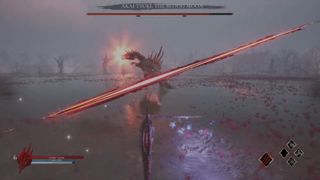 Dinoblade Guide How to Beat Akai Tsuki, The Blood Moon
