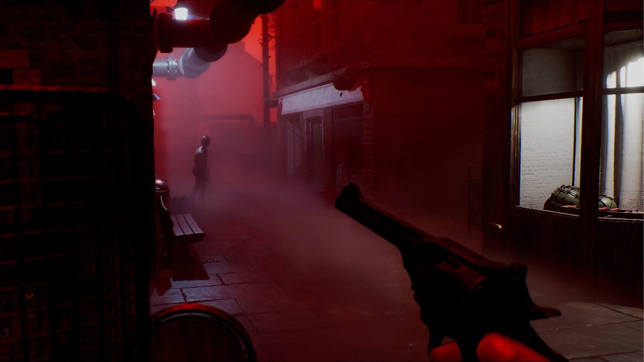 Silent Hill Townfall protagonist aims at monster