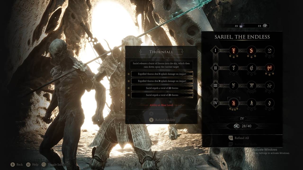 The Talents that Sariel Has In-game