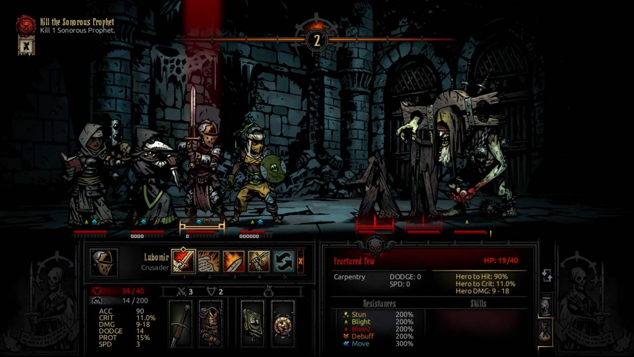 Darkest Dungeon: The Fire's Edge Final Boss Fight Fractured Pew