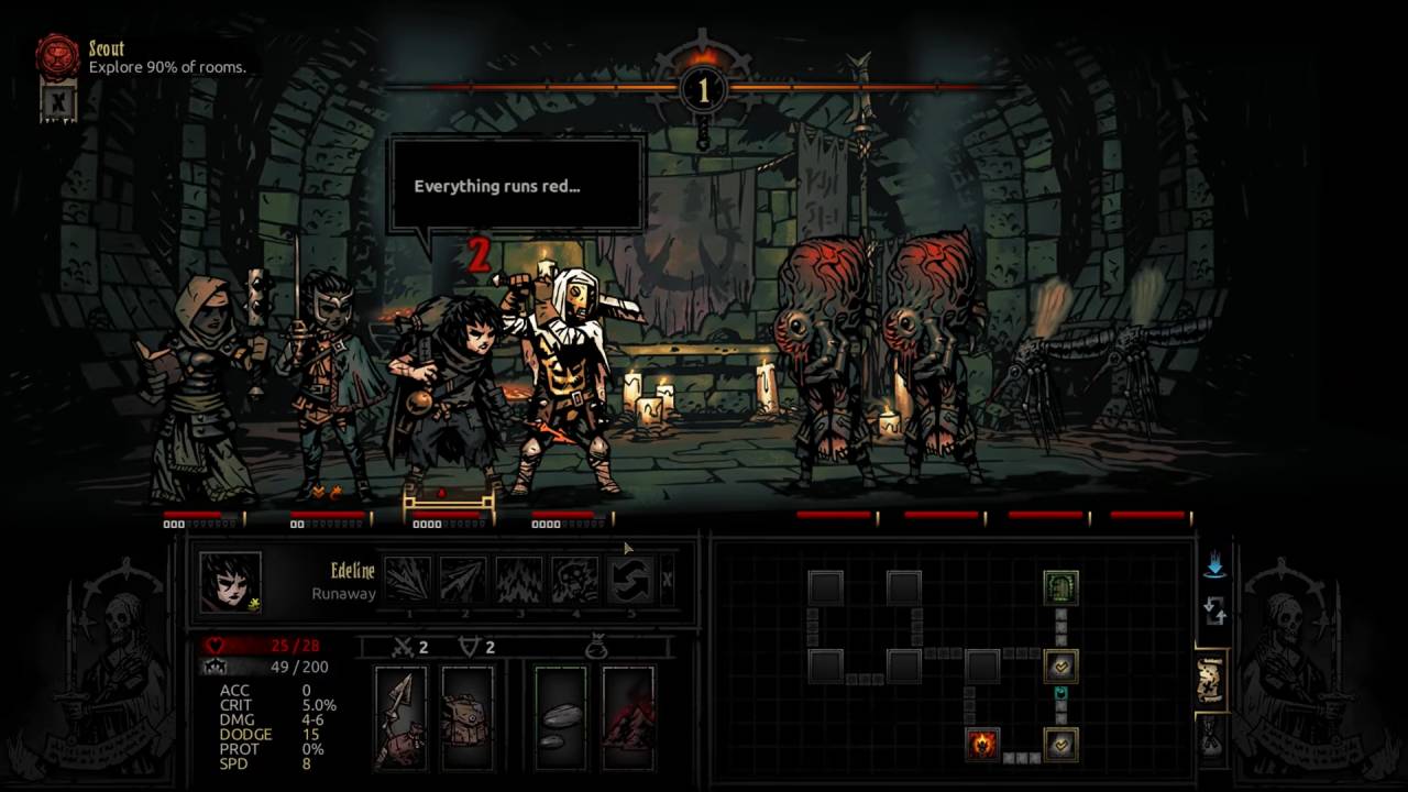 Darkest Dungeon: The Fire's Edge First Mini-Boss Fight