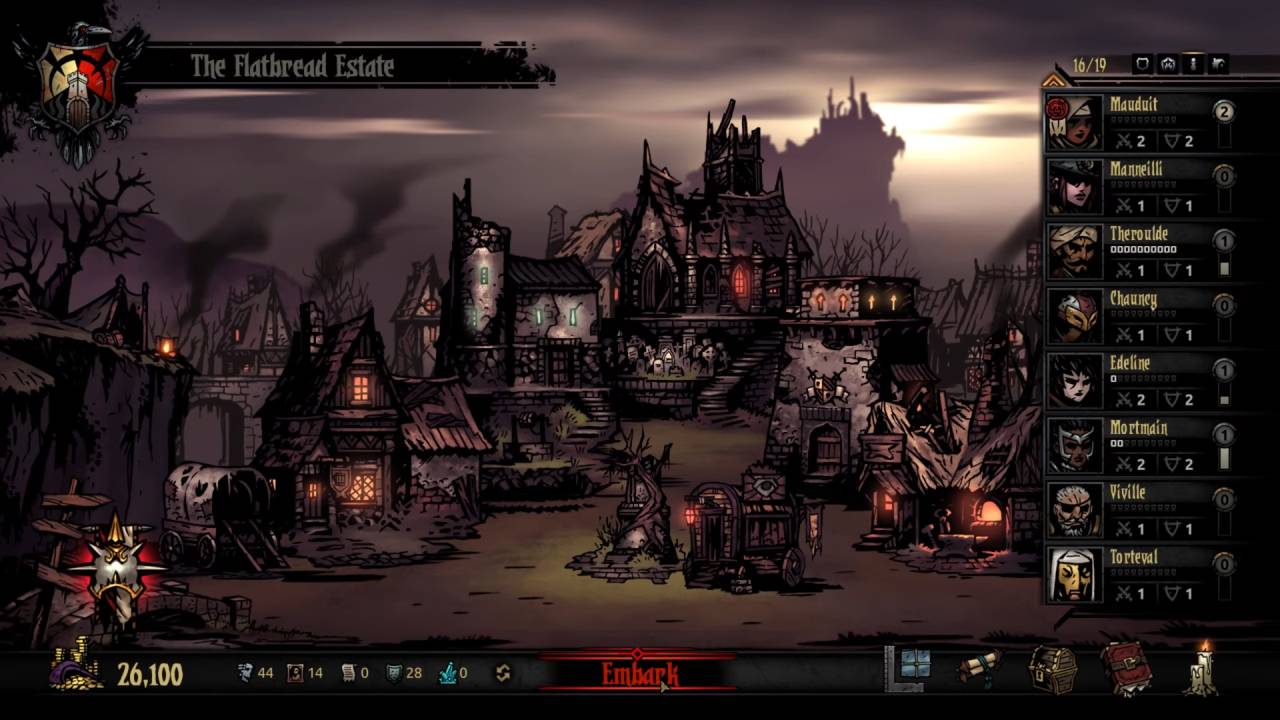 Darkest Dungeon: The Fire's Edge Review The Flatbread Estate Map