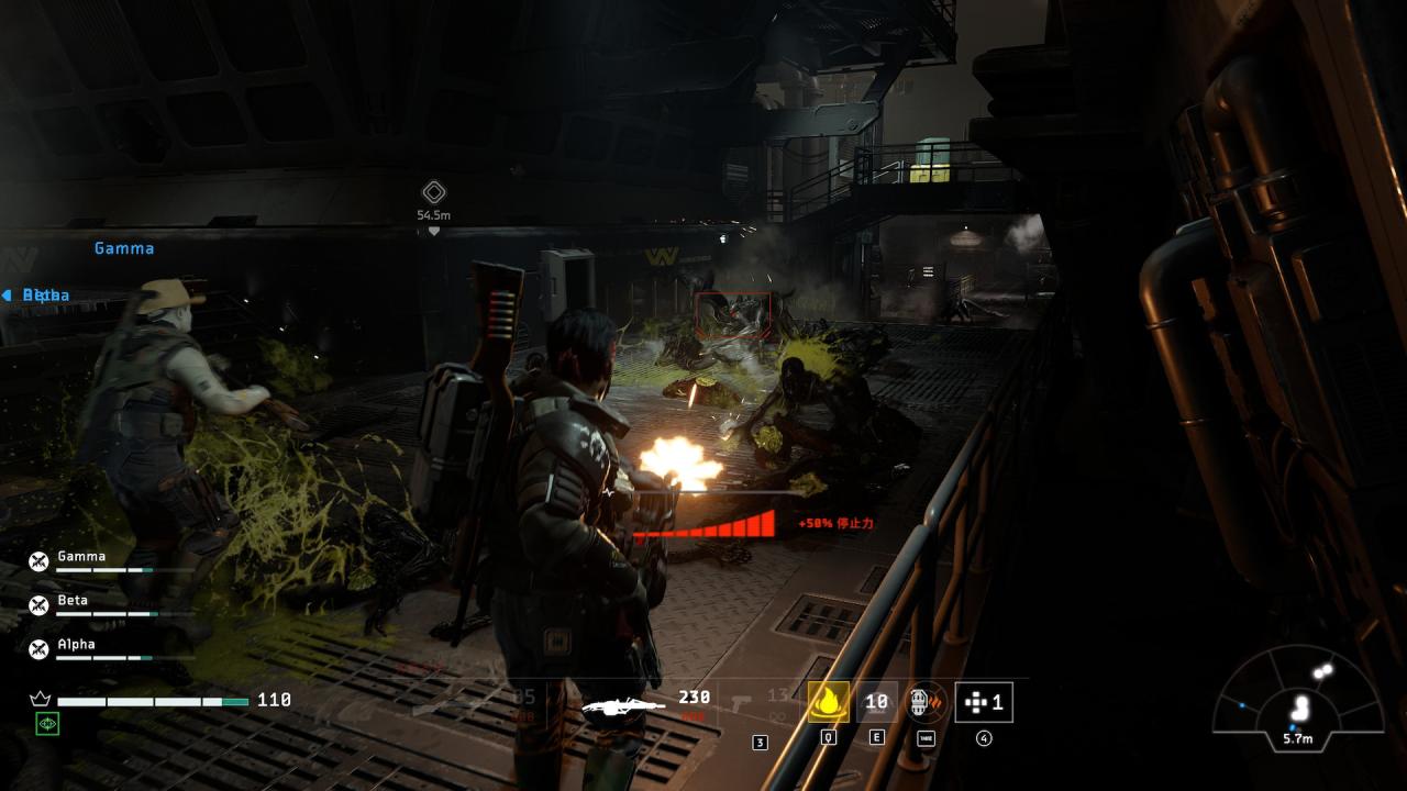 Aliens: Fireteam Elite's marine fights incoming Xenomorphs