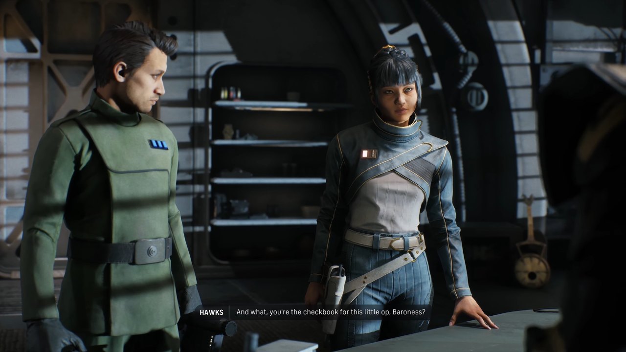 Star Wars Zero Company characters discuss mission