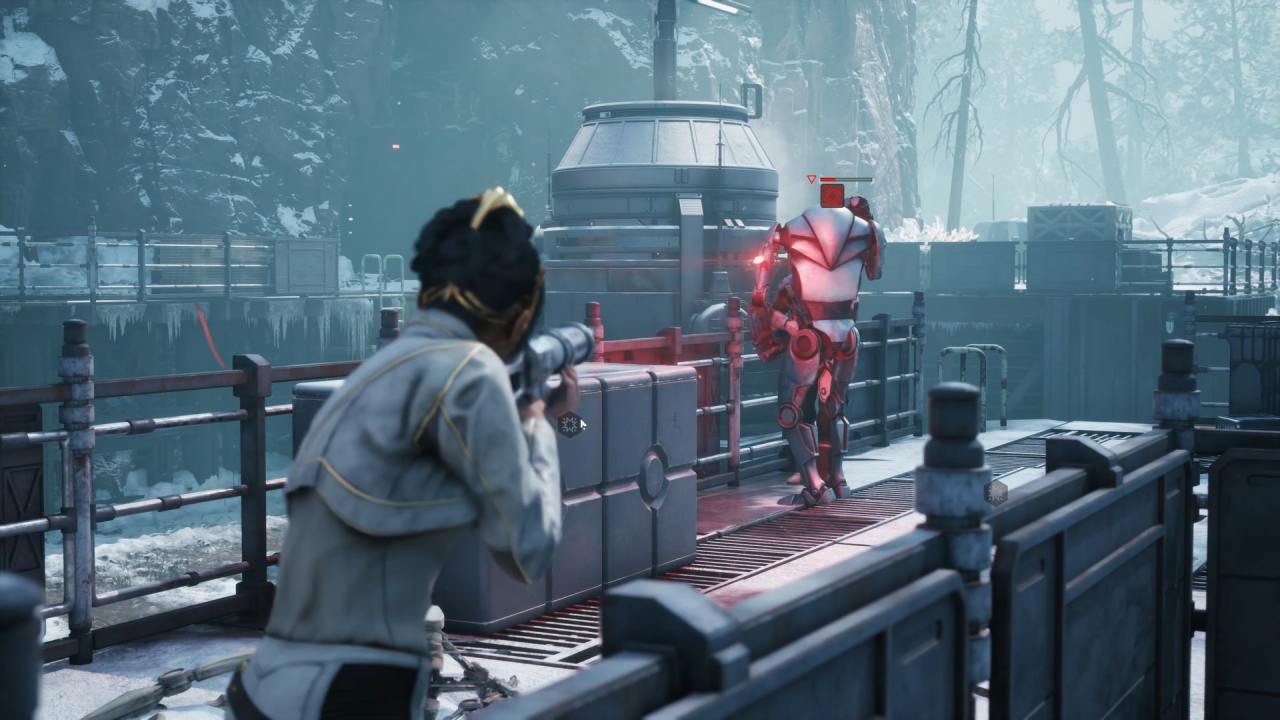 Star Wars Zero Company character aims weapon