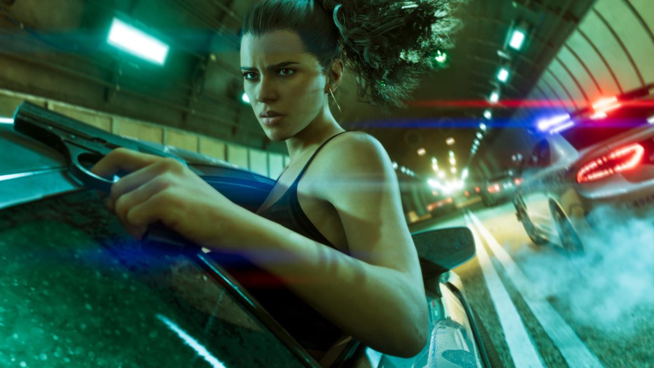 GTA 6 Lucia escaping police chase