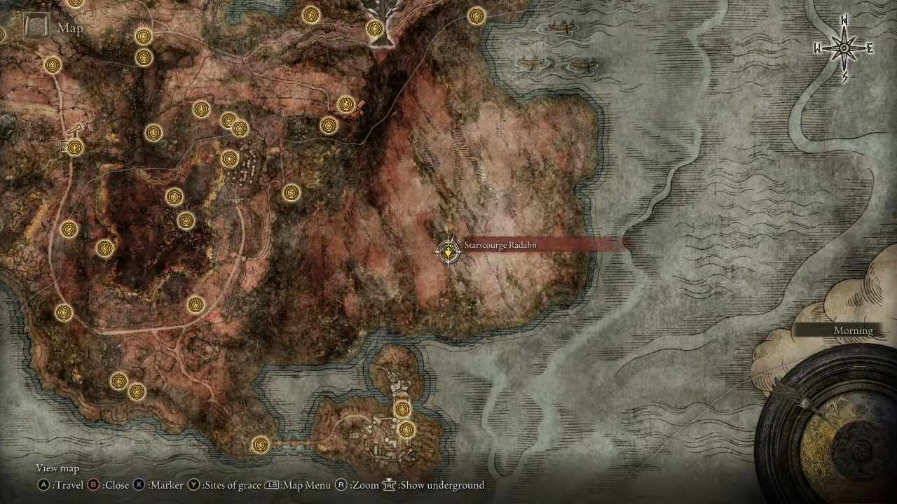 Elden Ring: Tarnished Edition Starscourage Radahn location