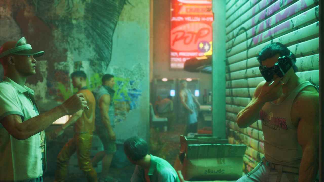 NO LAW Protagonist standing and Smoking 