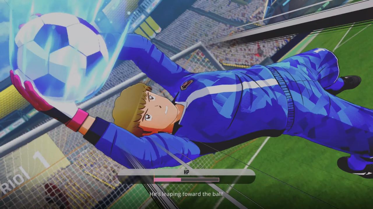 CAPTAIN TSUBASA 2: WORLD FIGHTERS Goalkeeper Saving the goal 