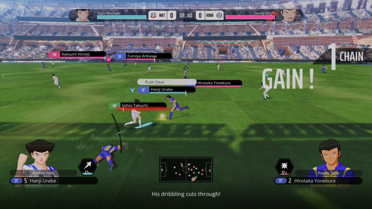 CAPTAIN TSUBASA 2: WORLD FIGHTERS Hanji Urabe VS. Hirotaka Yonekura 