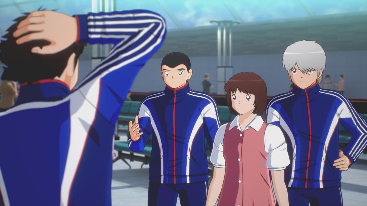 CAPTAIN TSUBASA 2: WORLD FIGHTERS People Standing and Staring 