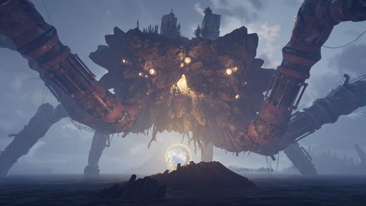 Once Human Giant mechanical crab guards orb