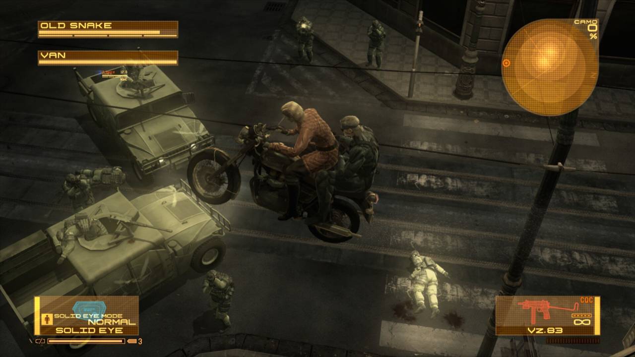 MGS4: Guns of the Patriots &ndash; Master Collection Version Old Snake Gameplay