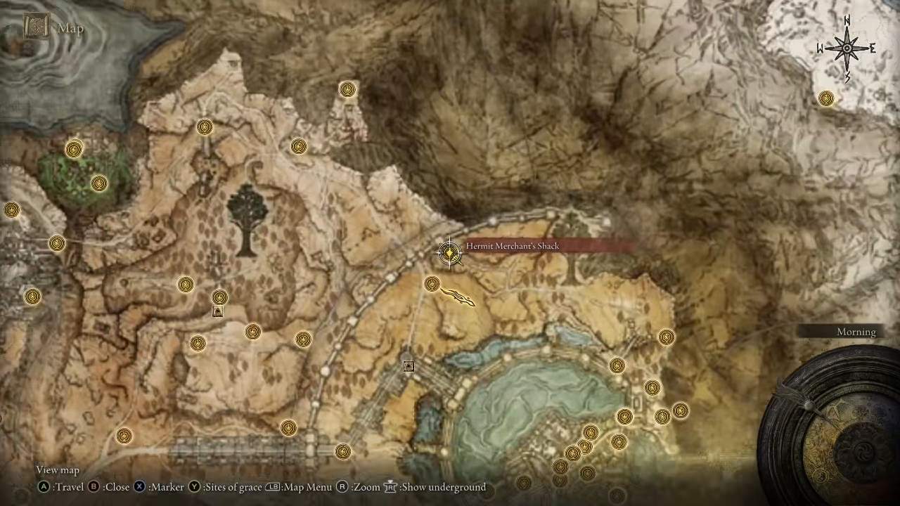Elden Ring: Tarnished Edition Hermit Merchant Shack location