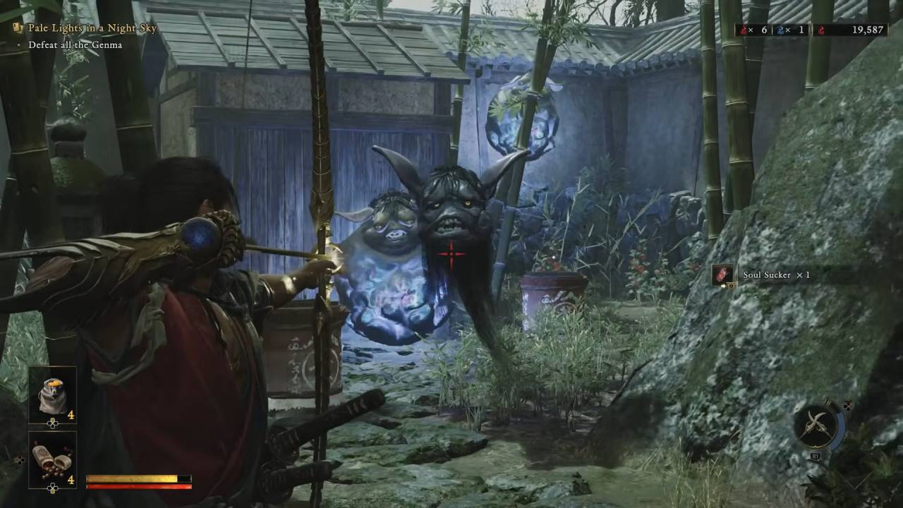 Onimusha: Way of the Sword Pale Lights in a Night Sky quest gameplay