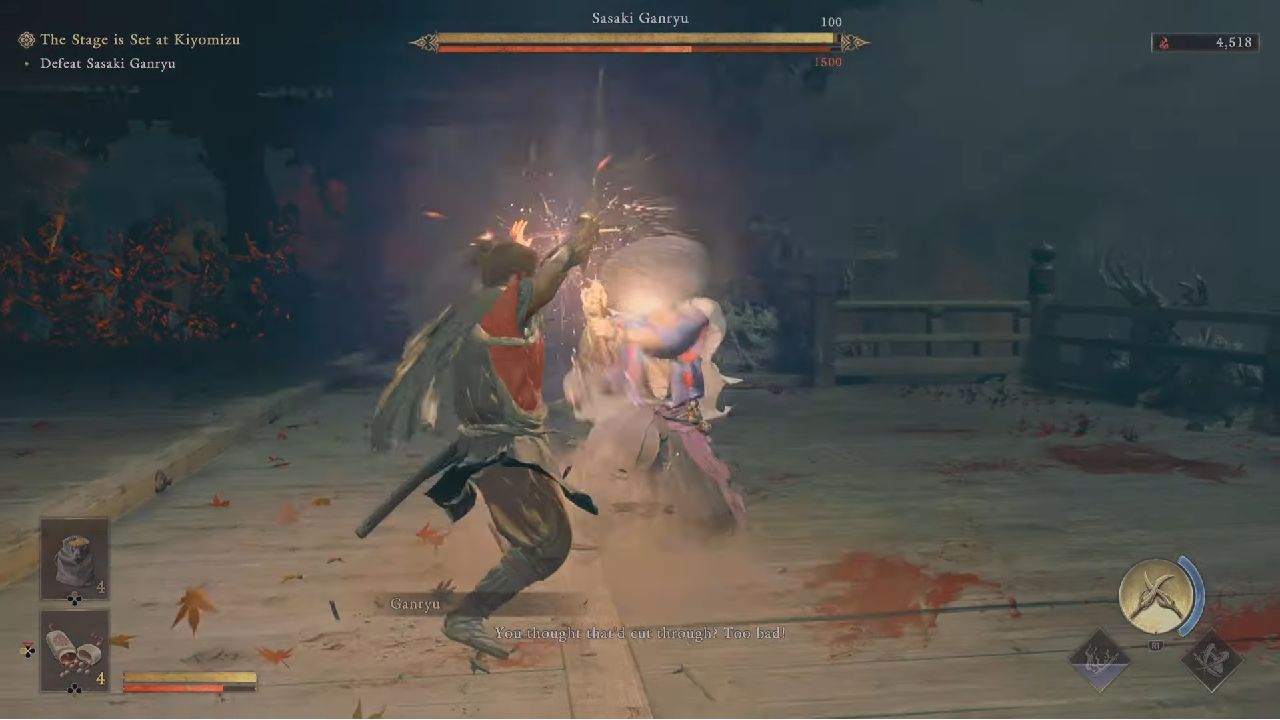 Onimusha: Way of the Sword Blocking Attack