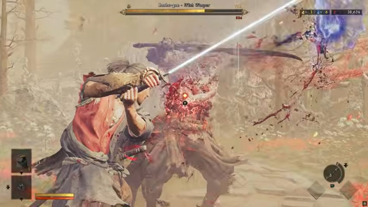 Onimusha: Way of the Sword Fighting Rasho-gan gameplay