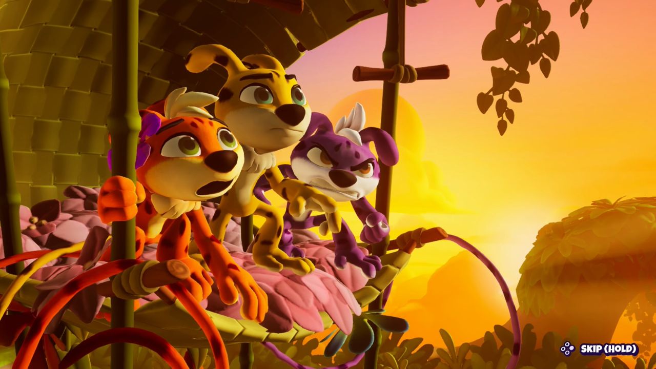 Marsupilami 2 Salsa Palombia characters looking shocked cutscene