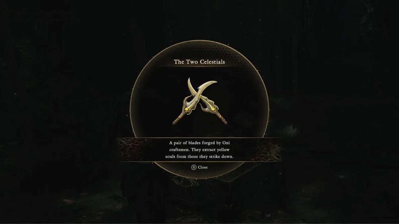 Onimusha: Way of the Sword The Two Celestials armament
