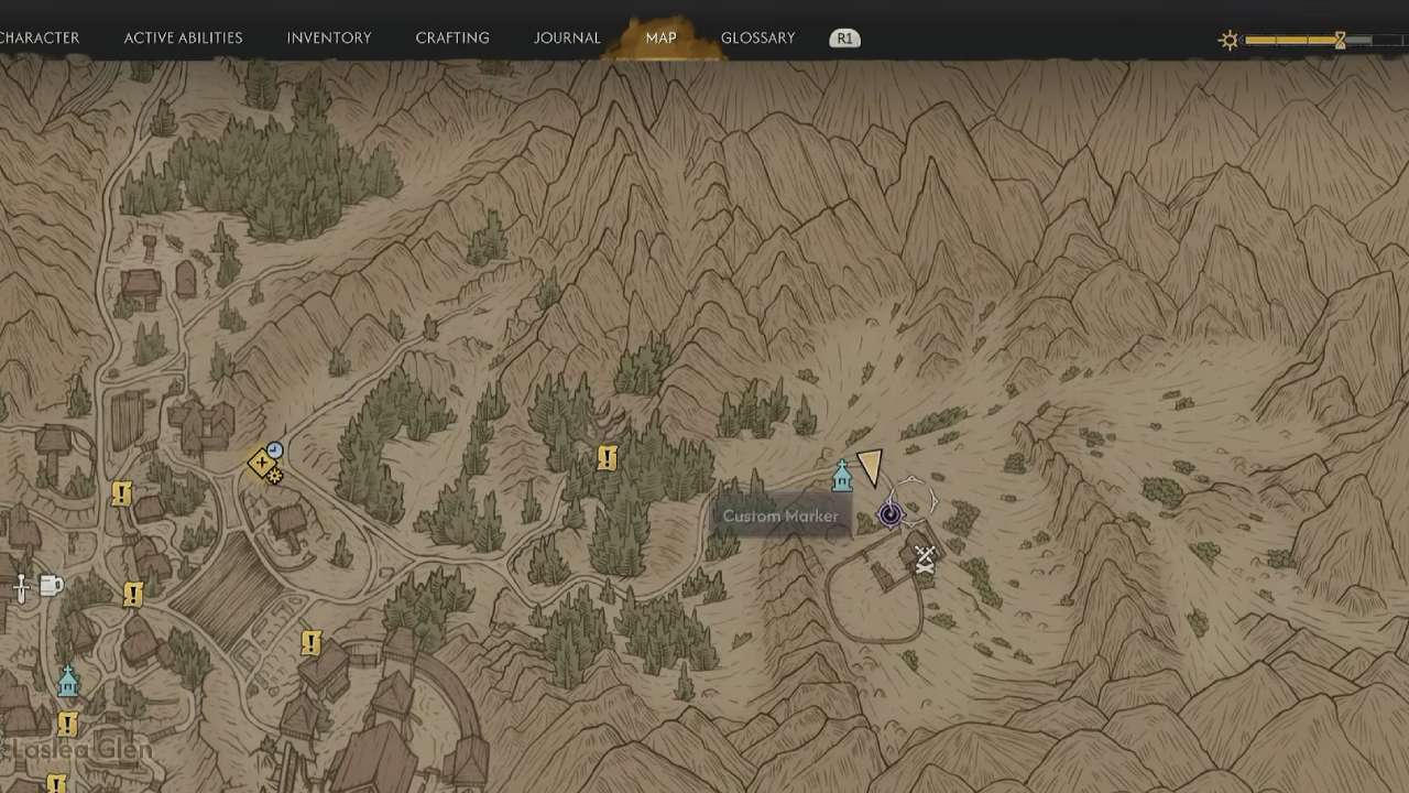 The Blood of Dawnwalker Laslea Glen Location 