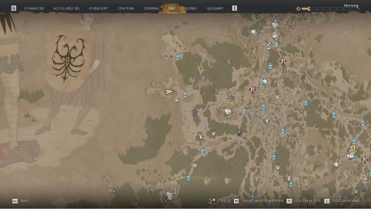 The Blood of Dawnwalker Bakir's Cellar Location map