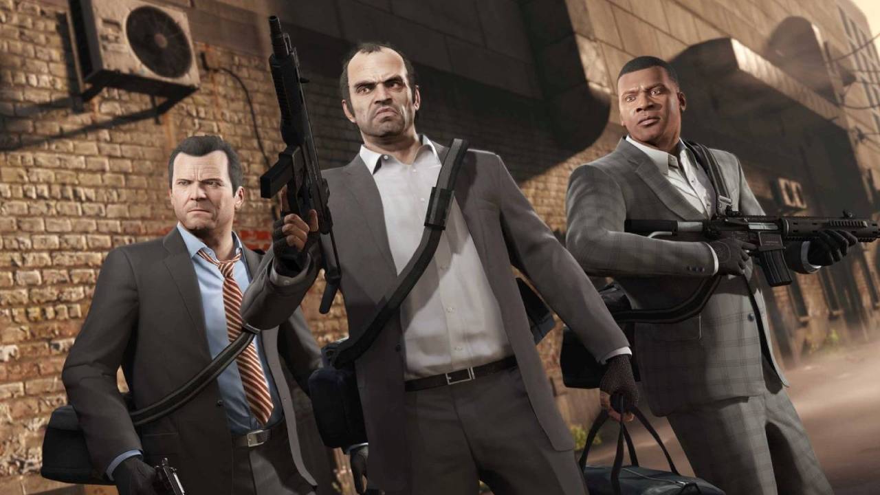 GTA 5 Michael, Franklin, and Trevor in KytyPS5 Emulator