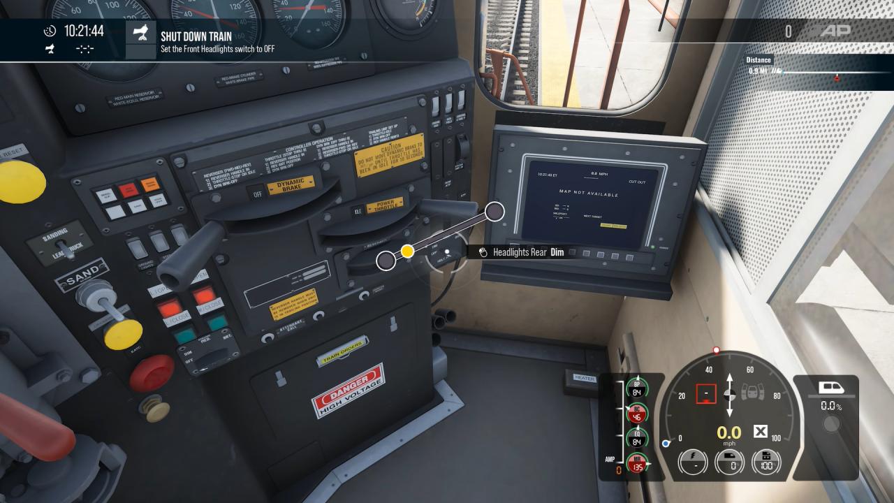 Train Sim World 7 instructs shutting down