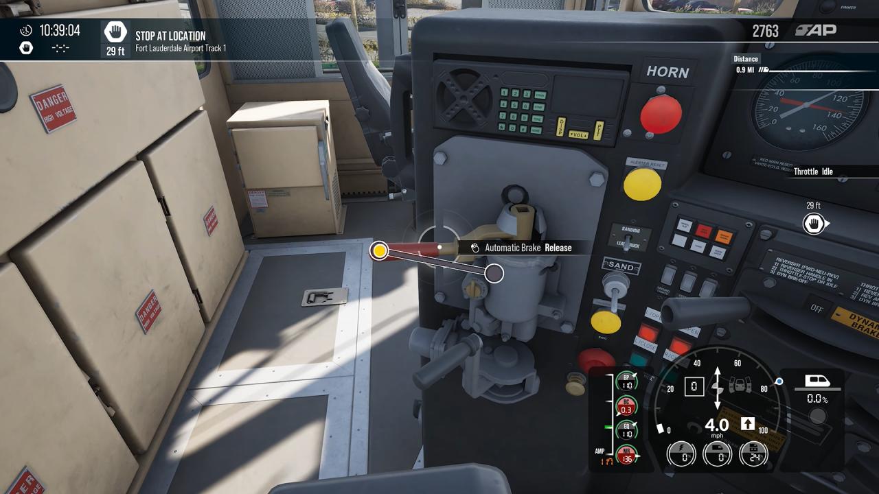 Train Sim World 7 demonstrates automatic braking