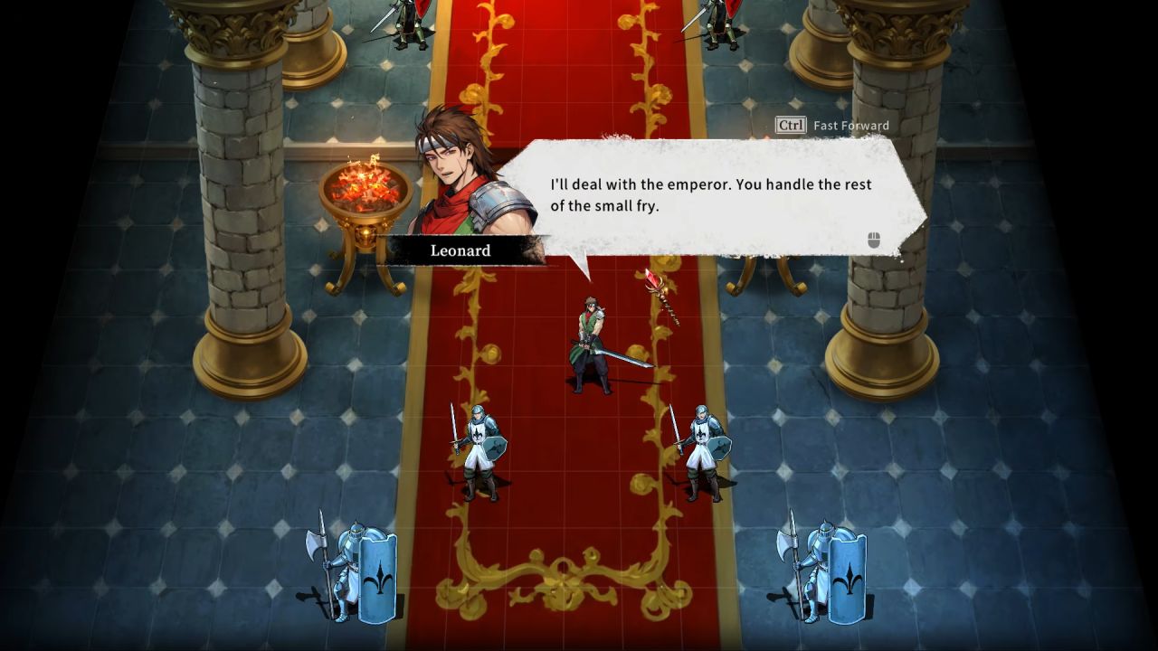 The Legend of Fancy Realm Remake Leonard confronts the emperor