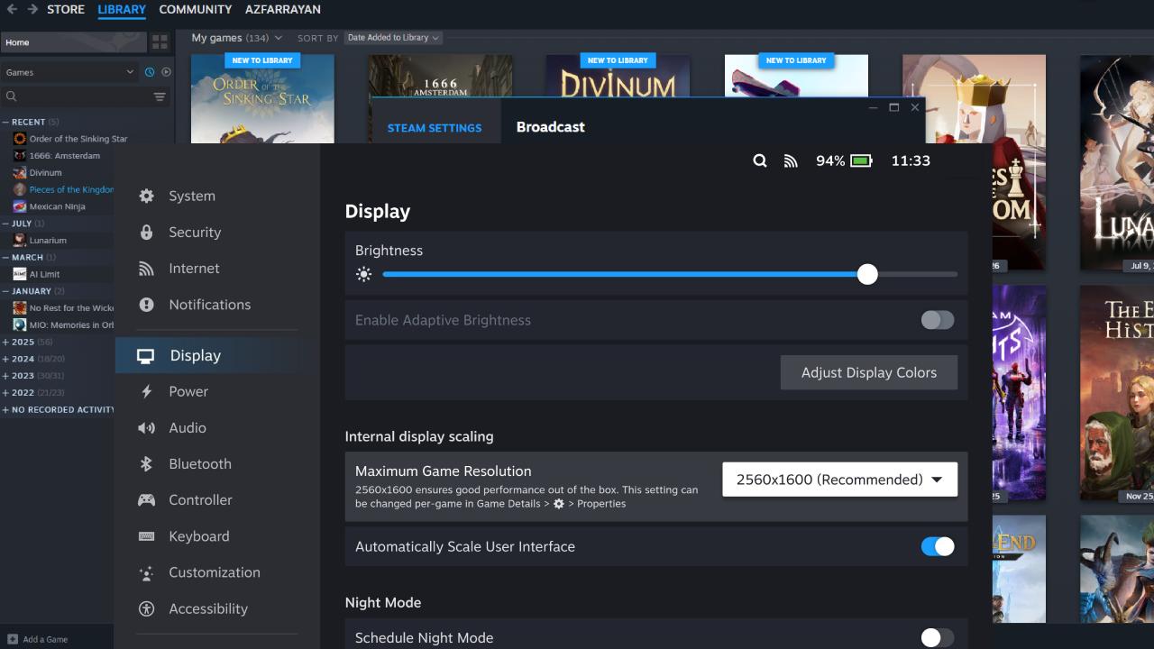 Valve Steam Machine Resolution Settings