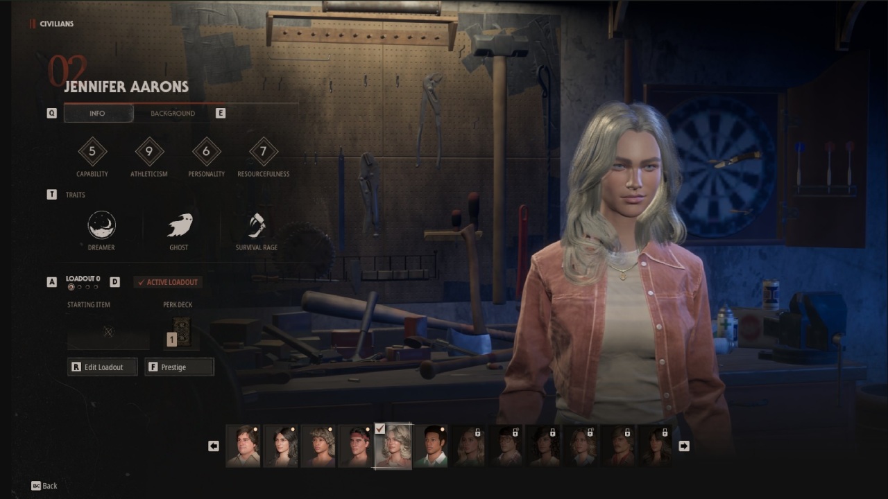 Halloween: the Game Jennifer Aarons Character Selection